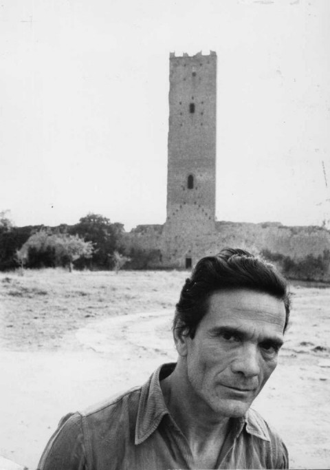 Pier Paolo Pasolini alla torre di Chia