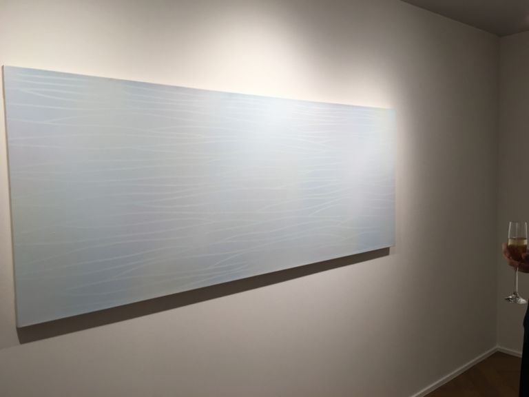 Pittura Analitica Galleria Mazzoleni Londra foto Mario Bucolo 05 Mazzoleni porta a Londra la prima mostra sulla Pittura Analitica. 14 artisti da Giorgio Griffa a Claudio Verna. Ecco le immagini