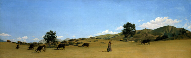 Raffaello Sernesi, Pastura in montagna, 1861 - coll. privata