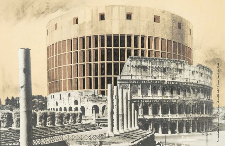 Superstudio, Il Monumento Continuo, Grand Hotel Colosseo, 1969 - courtesy Fondazione MAXXI, Roma