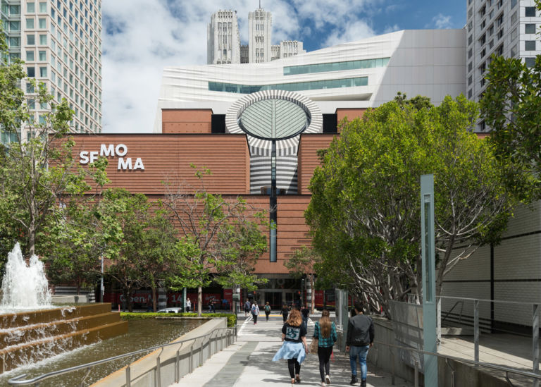 The new SFMOMA, view from Yerba Buena Gardens; photo- Jon McNeal, © Snøhetta