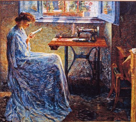 Umberto Boccioni, Romanzo di una cucitrice, 1908 - Parma, Collezioni Barilla di Arte Moderna