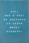 Vincenzo Agnetti, Paesaggio, 1971
