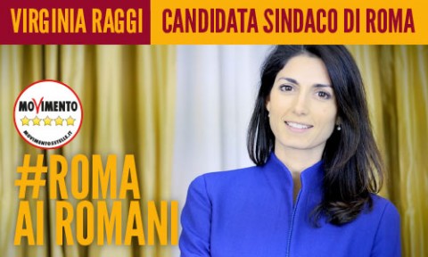 Viriginia Raggi, candidata a sindaco di Roma per il M5S