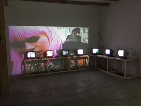 Wynne Greenwood, tracy + the plastics - installation view at Fanta Spazio, Milano 2016