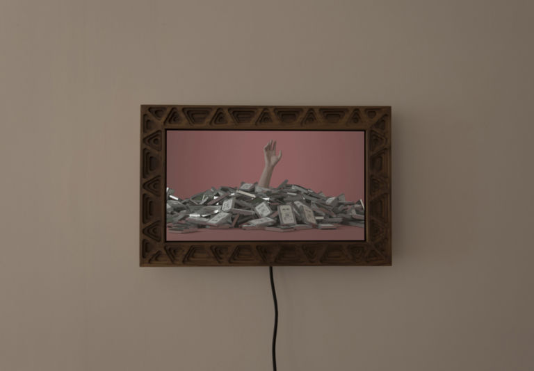 Zack Dougherty, Dataphobia, animated gif and digital frame, 2016 - photo Francesco Basileo