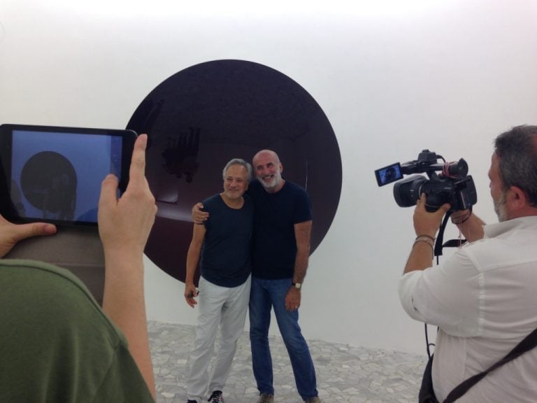 Anish Kapoor, Eduardo Cicelyn, Veduta parziale della mostra presso Casamadre - Photo Diana Gianquitto