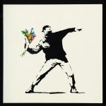 Banksy, Love is in the air (flower trower), 2003