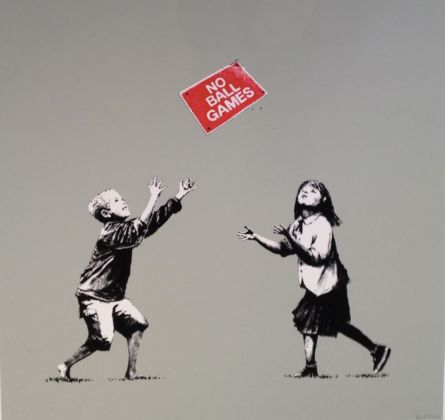 Banksy, No ball games, 2009