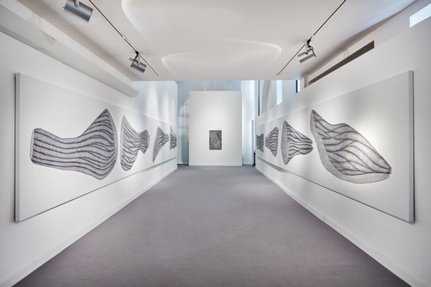 Barbara Salvucci - INK - installation view at Museo Carlo Bilotti, Roma 2016 - photo Simon D'Exéa