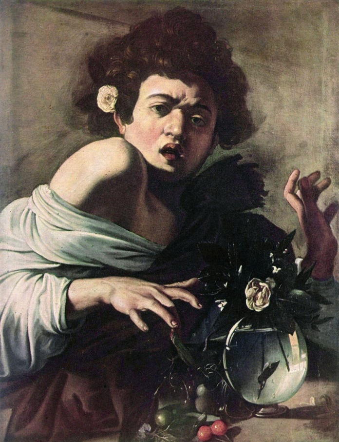 Caravaggio, Ragazzo morso da un ramarro