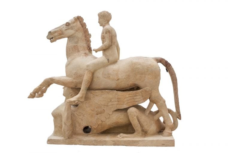 Cavaliere Marafioti, 420-400 a.C. - da Locri, località Marafioti, tempio greco, scavo del 1910 - Reggio Calabria, Museo Archeologico - photo di digi.Art - Servizi digitali per l'Arte e i Beni Culturali, Guido - Mantella Restauratori Associati