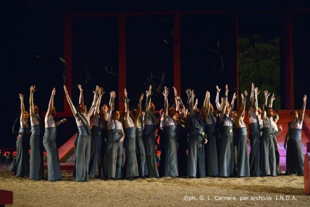 Cesare Lievi, Alcesti - Teatro Greco di Siracusa, 2016, photo G. L. Carnera per archivio I.N.D.A.