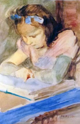 Cesare Peruzzi, Bambina che legge, Anni Cinquanta
