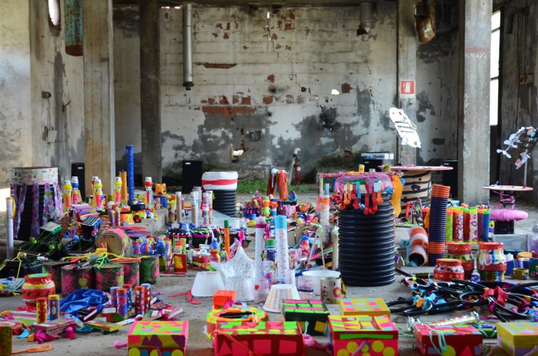 Chiara Camoni – Il Grande Baccano - installation view at Ipercorpo Festival, Forlì 2016