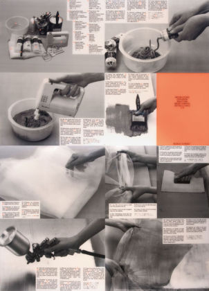 Come farsi un Rudolf Stingel da sé - istruzioni distribuite nel 1989 alla Galleria Massimo De Carlo di Milano