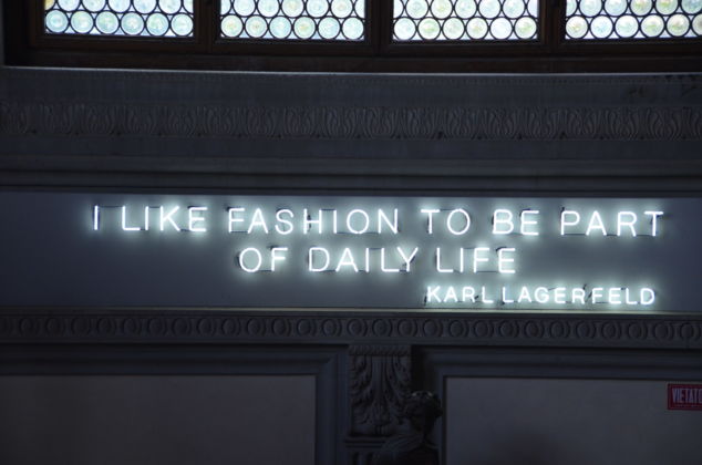 Karl Lagerfeld - Visions of Fashion, veduta della mostra, Palazzo Pitti, 2016