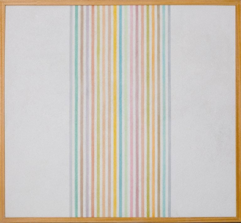 Elio Marchegiani, Grammatura di colore supporto intonaco, 1973