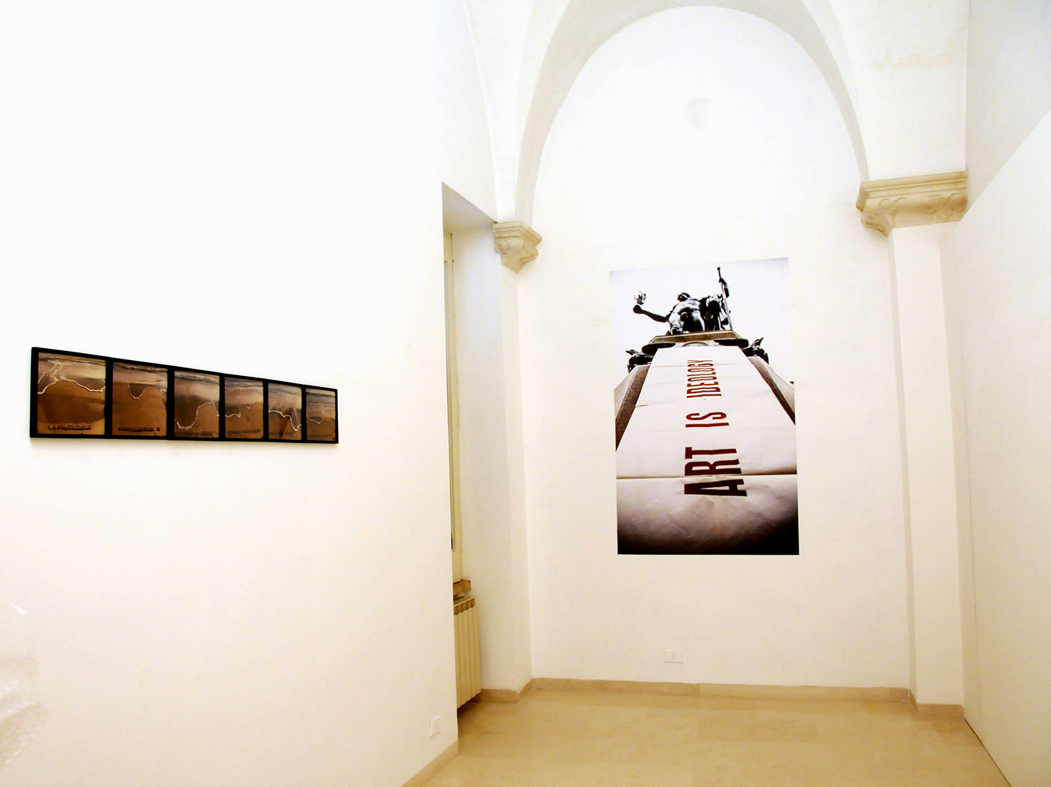 Fernando De Filippi – Le geometrie del fuoco – installation view at Fondazione Noesi, Martina Franca 2016 – courtesy l'artista
