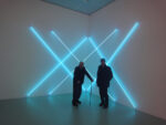 François Morellet e Epicarmo Invernizzi - Cholet, 2012 - Courtesy A arte Invernizzi, Milano