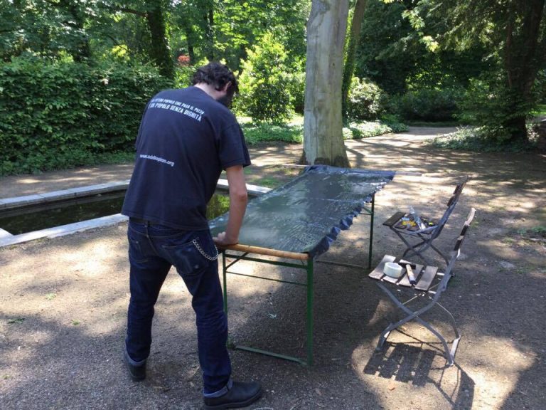 Francesco De Grandi, Fragmente des Unbekannten, Gartenpavillon, Düsseldorf (courtesy dell'autore)