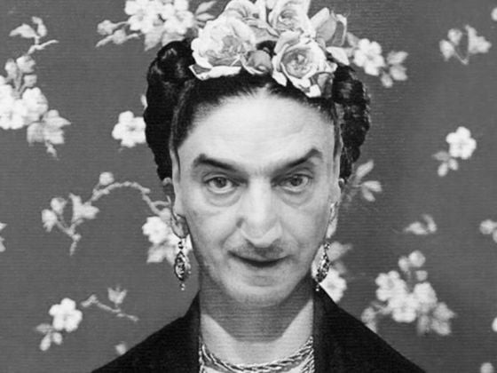 Gianni Romano come Frida Kahlo