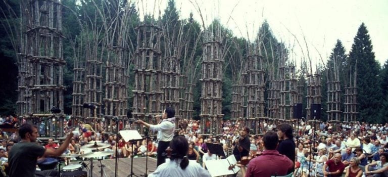 Giuliano Mauri, Cattedrale Vegetale Arte Sella, Concerto di Antonella Ruggiero (Matia Bazar)