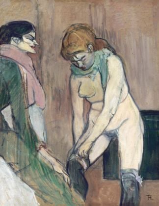 Henri de Toulouse-Lautrec, Femme tirant son bas, 1893 – Paris, Musée d’Orsay