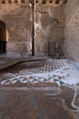 I mosaici della palestra di Caracalla restaurati a Roma