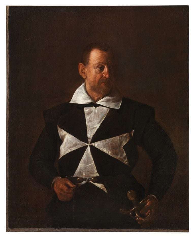 Michelangelo Merisi da Caravaggio, Ritratto di cavaliere di Malta (Alof de Wignacourt?), 1608 - Firenze, Galleria Palatina, Palazzo Pitti - photo di Claudio Giusti, Gianluca Poldi - Maria Letizia Amadori