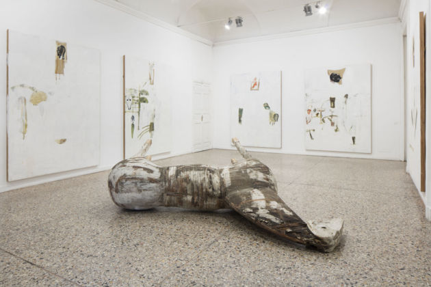 Mimmo Paladino – installation view at Galleria Christian Stein, Milano 2016