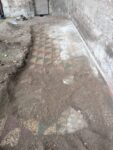 Prime fasi di scavo dei mosaici della palestra di Caracalla restaurati a Roma