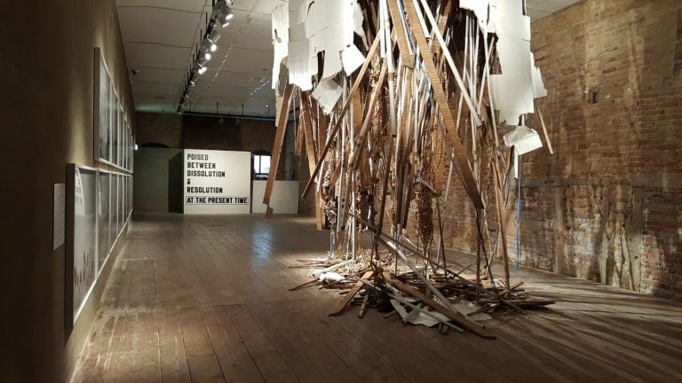 Quand fondra la neige, où ira le blanc, exhibition view, Palazzo Fortuny, Venezia 2016