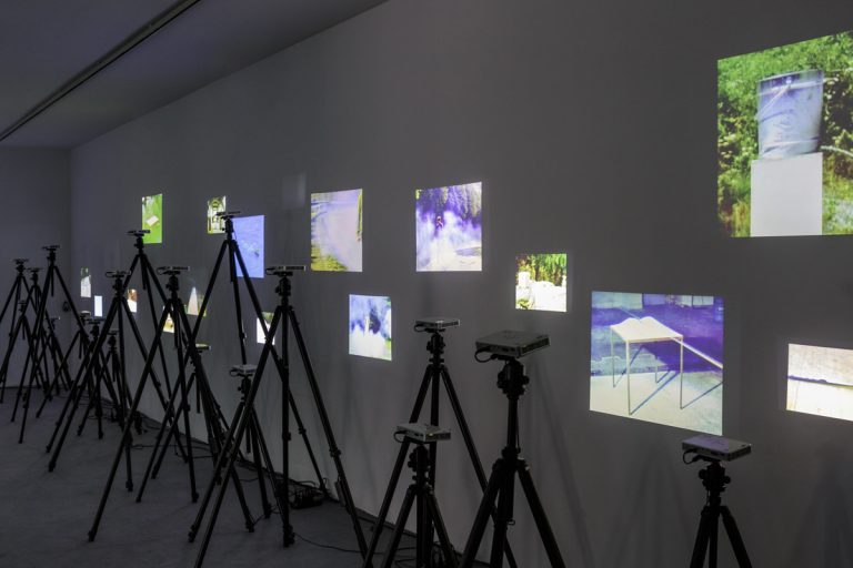 Roman Signer – Films and Installations - installation view at MAN, Nuoro 2016 - photo Confinivisivi