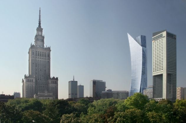 Varsavia skyline, Palazzo della Cultura, Zlota 44