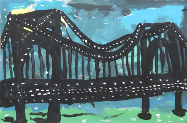 Verrazano Bridge at Night Selina Shi Age 7, Grade 2