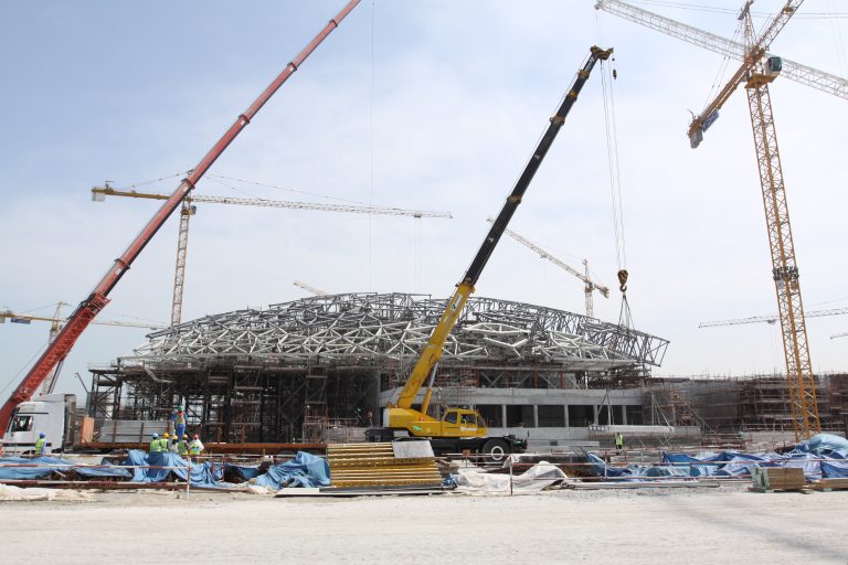 Ateliers Jean Nouvel, Louvre Abu Dhabi, immagini del cantiere in corso