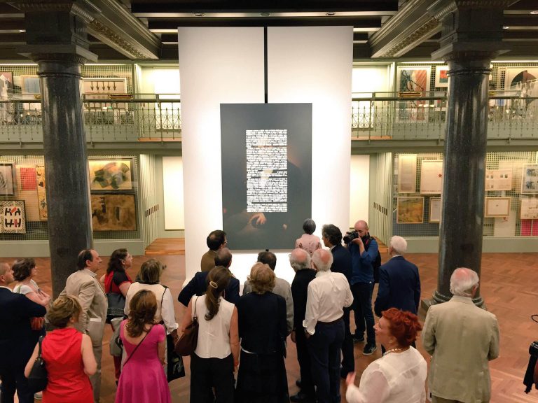 Inaugurazione della mostra di Emilio Isgrò, Milano, 2016