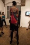 Giovanni Morbin, Weigh a moment, 2016, performance, Galerie Stock, Vienna, ph. Valentina Cavion