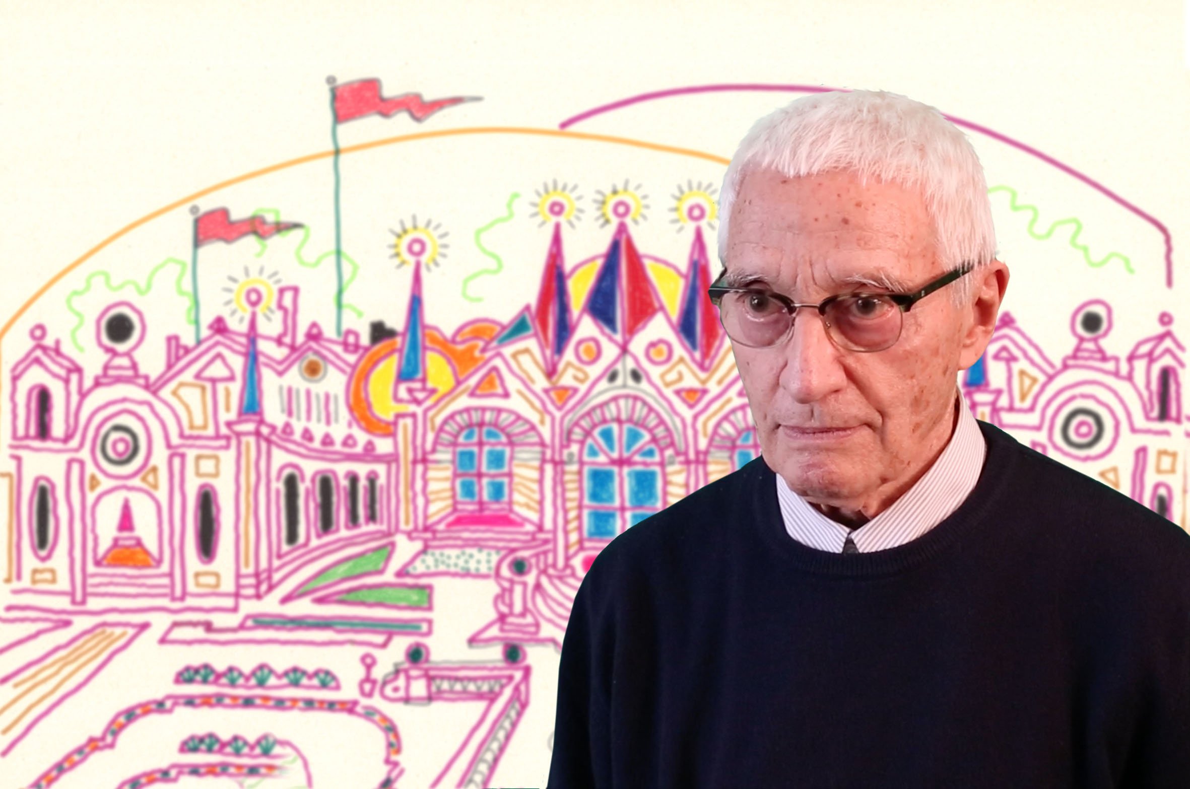 Alessandro Mendini con la casa Do Ut Do