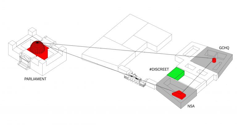 Armen Avanessian-Alexander Martos, Statecraft Triangle, 2016 - within DISCREET. An Intelligence Agency for the People, 2016 - © Spatial Design by Studio Miessen