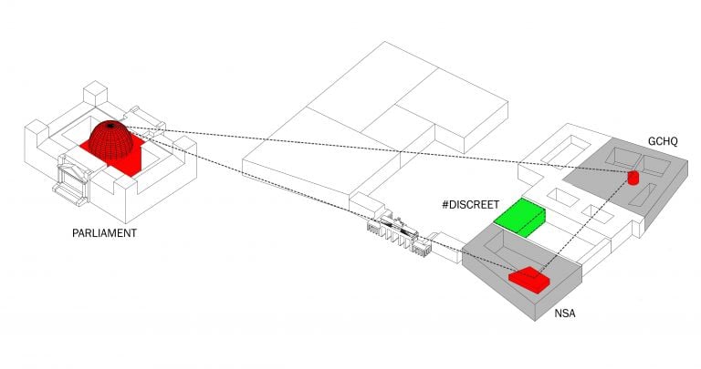 Armen Avanessian-Alexander Martos, Statecraft Triangle, 2016 - within DISCREET. An Intelligence Agency for the People, 2016 - © Spatial Design by Studio Miessen