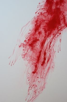 Chiharu Shiota, Red Line V, 2012 - Mimmo Scognamiglio Artecontemporanea, Milano