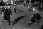 Domon Ken, Gioco della battaglia nelle vesti di Kondo Isami e Kurama Tengu, Tokyo, 1953