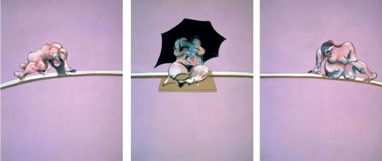 Francis Bacon, Triptych - Studies of the Human Body, 1970 - collezione privata - courtesy Ordovas - (c) The Estate of Francis Bacon