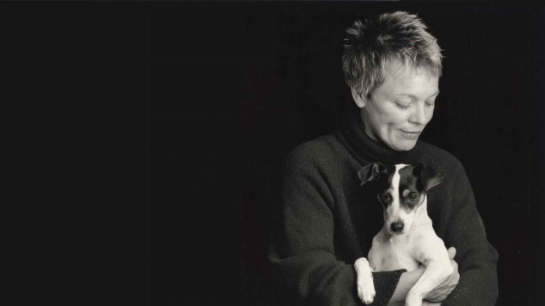 Laurie Anderson e il suo cane Lolabelle