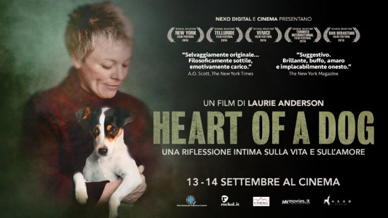 Laurie Anderson Heart of a Dog locandina Arriva al cinema Heart of a Dog, il film di Laurie Anderson dedicato al suo cane
