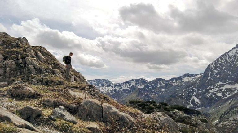 Michele Spanghero sulla cima Pal Piccolo, ®M.Spanghero