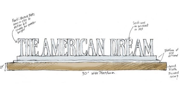 Nora Ligorano e Marshall Reese, rendering di The American Dream