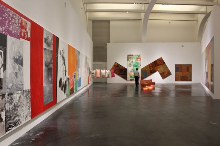 Robert Rauschenberg - The 1-4 Mile or 2 Furlong Piece - installation view at Ullens Centre for Contemporary Art, Beijing 2016